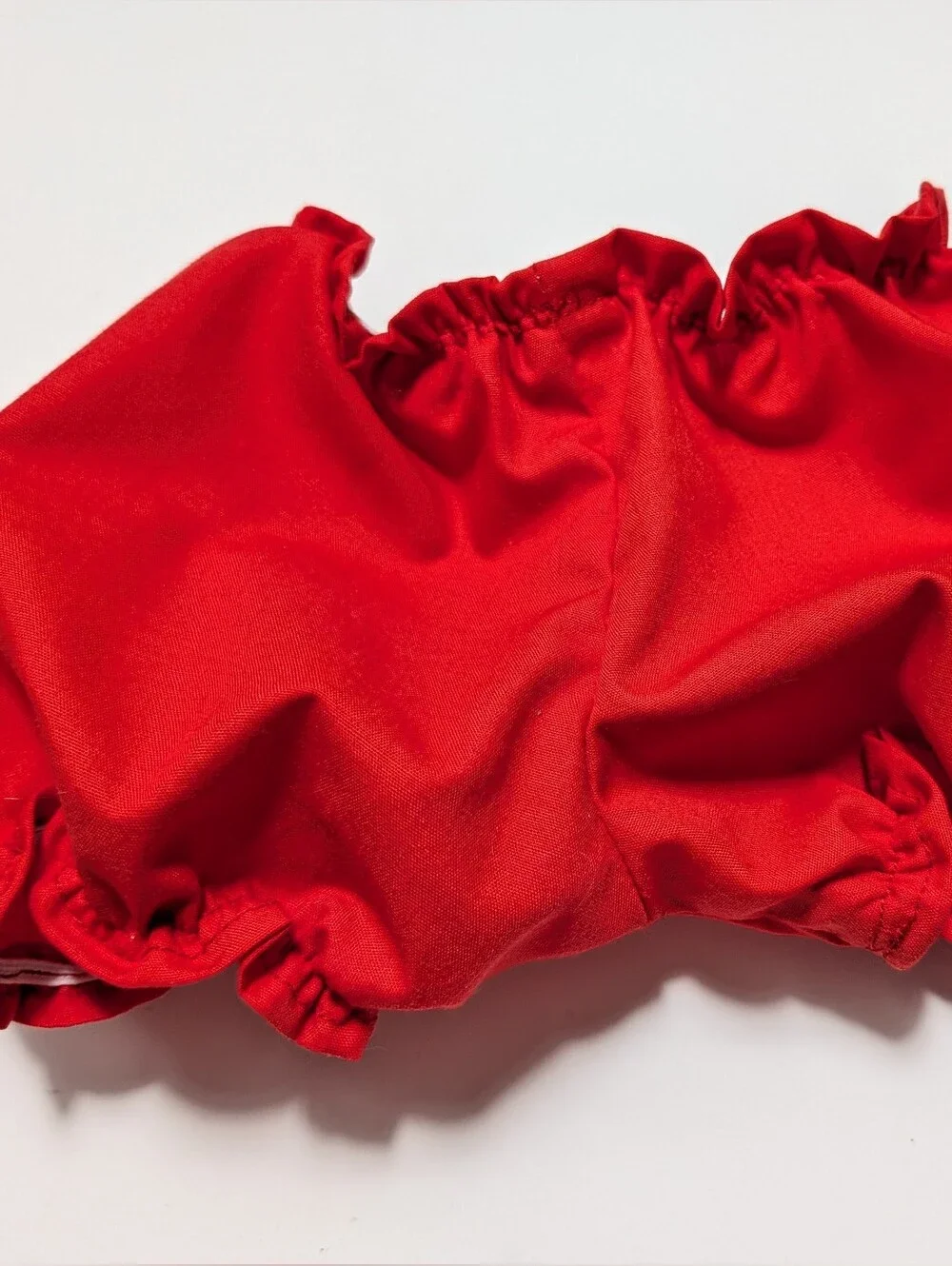 Vtg Cabbage Patch Kids Doll Red Shoulder Tie Dress 3K CPK & New Bloomers